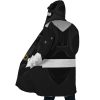 Black Psycho Rangers AOP Hooded Cloak Coat SIDE Mockup - Power Rangers Mall