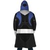 Blue Psycho Rangers AOP Hooded Cloak Coat BACK Mockup - Power Rangers Mall
