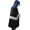 Blue Psycho Rangers AOP Hooded Cloak Coat RIGHT Mockup - Power Rangers Mall