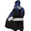 Blue Psycho Rangers AOP Hooded Cloak Coat SIDE Mockup - Power Rangers Mall