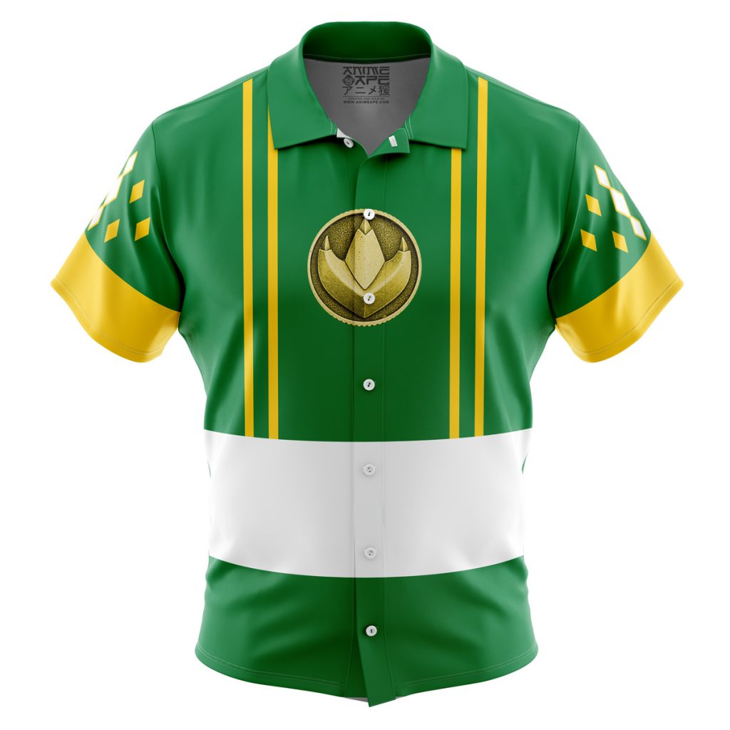 Button Up Hawaiian Shirt front new 104 - Power Rangers Mall