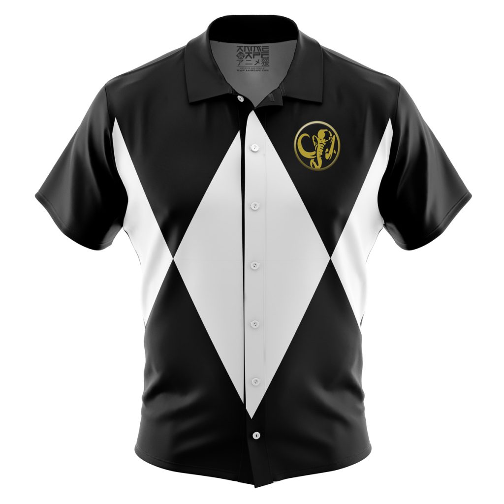 Button Up Hawaiian Shirt front new 24 - Power Rangers Mall