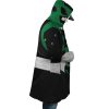 Green Psycho Rangers AOP Hooded Cloak Coat RIGHT Mockup - Power Rangers Mall