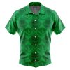 Green Ranger Pattern PR Short Sleeve Hawaiian Shirt FRONT mockup - Power Rangers Mall