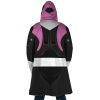 Pink Psycho Rangers AOP Hooded Cloak Coat BACK Mockup - Power Rangers Mall