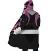 Pink Psycho Rangers AOP Hooded Cloak Coat SIDE Mockup - Power Rangers Mall