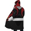 Red Psycho Rangers AOP Hooded Cloak Coat SIDE Mockup - Power Rangers Mall