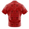 Red Ranger Pattern PR Short Sleeve Hawaiian Shirt BACK mockup - Power Rangers Mall
