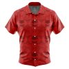 Red Ranger Pattern PR Short Sleeve Hawaiian Shirt FRONT mockup - Power Rangers Mall