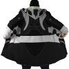 Silver Psycho Rangers AOP Hooded Cloak Coat NO HOOD Mockup - Power Rangers Mall