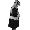 Silver Psycho Rangers AOP Hooded Cloak Coat RIGHT Mockup - Power Rangers Mall