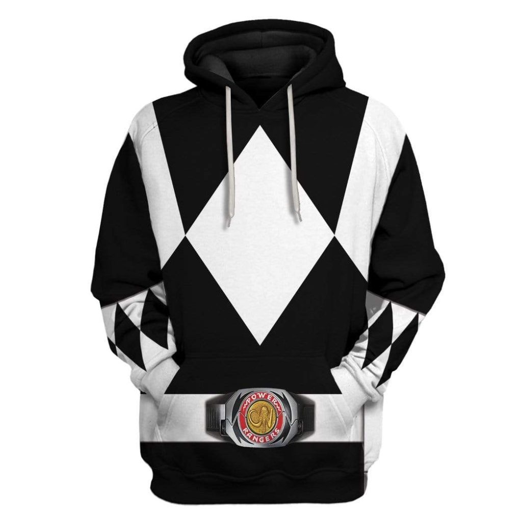cosplay black power ranger custom t shirts hoodies apparel hd qm0102203 3d custom fleece hoodies hoodie s 208005 - Power Rangers Mall