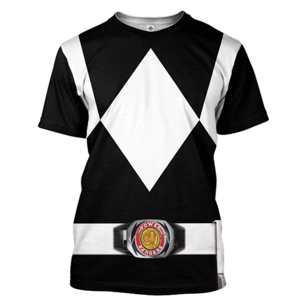 cosplay black power ranger custom t shirts hoodies apparel hd qm0102203 3d custom fleece hoodies t shirt s 920886 - Power Rangers Mall