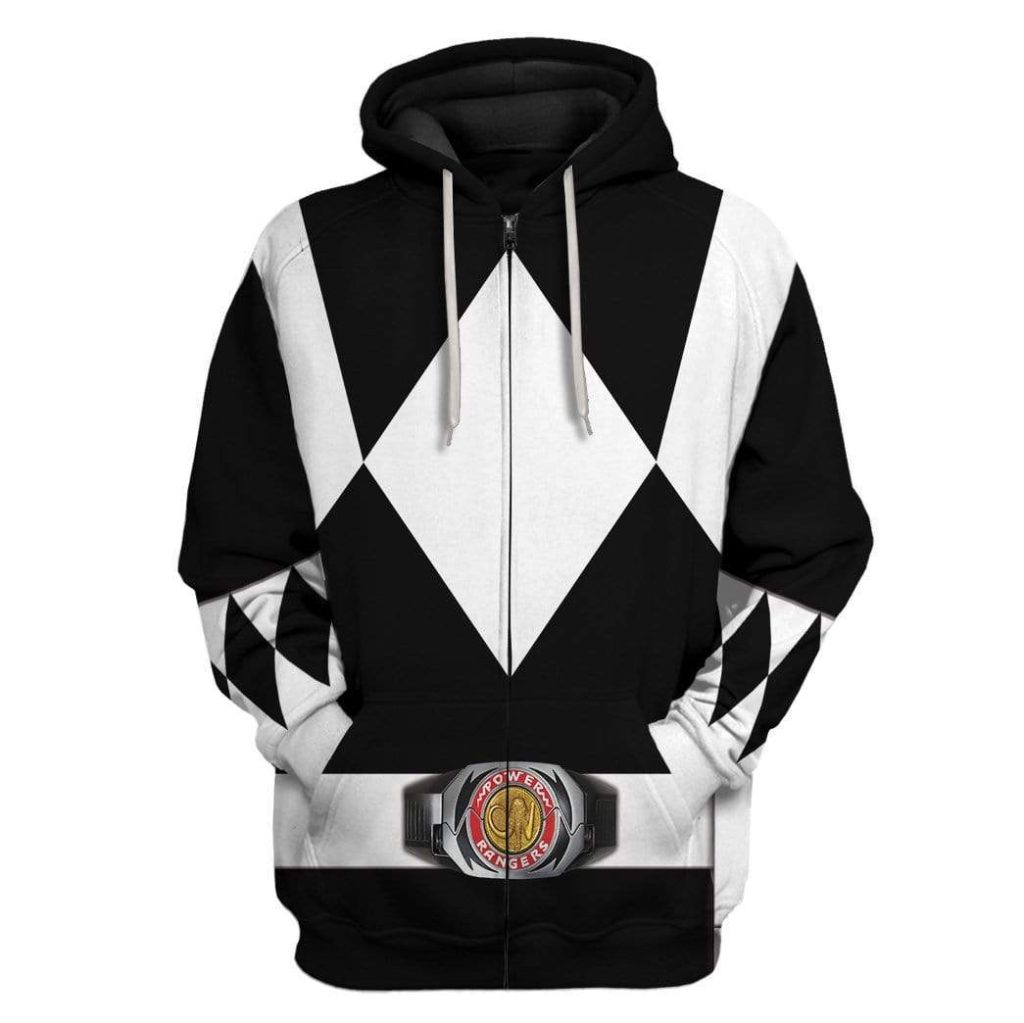 cosplay black power ranger custom t shirts hoodies apparel hd qm0102203 3d custom fleece hoodies zip hoodie s 478730 - Power Rangers Mall