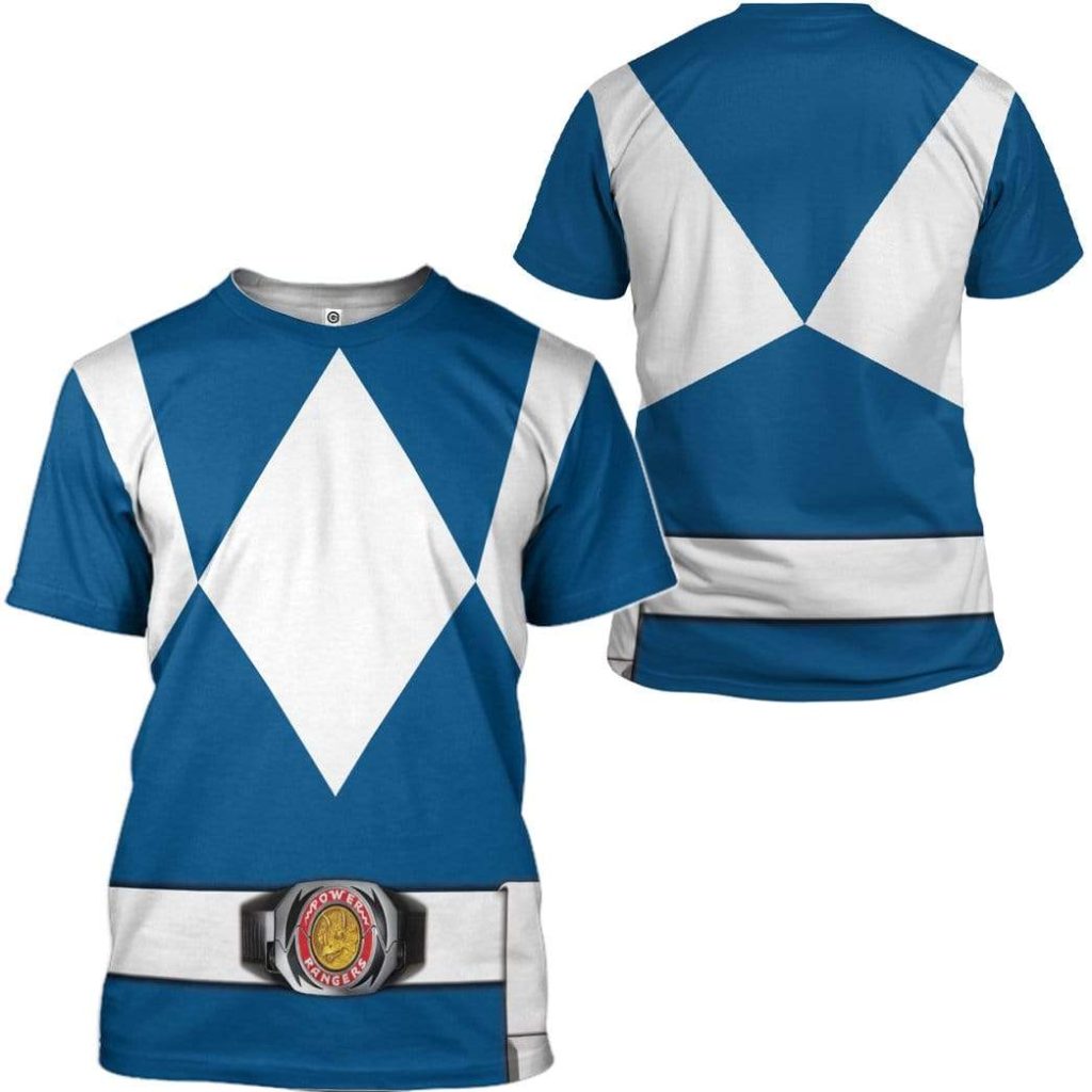 cosplay blue power ranger custom t shirts hoodies apparel hd qm0102204 3d custom fleece hoodies 503963 - Power Rangers Mall