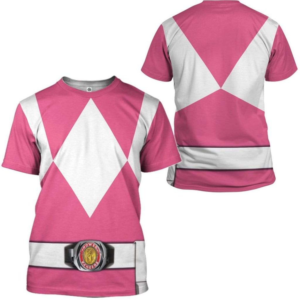 cosplay pink power ranger custom t shirts hoodies apparel h01025 3d custom fleece hoodies 419990 - Power Rangers Mall