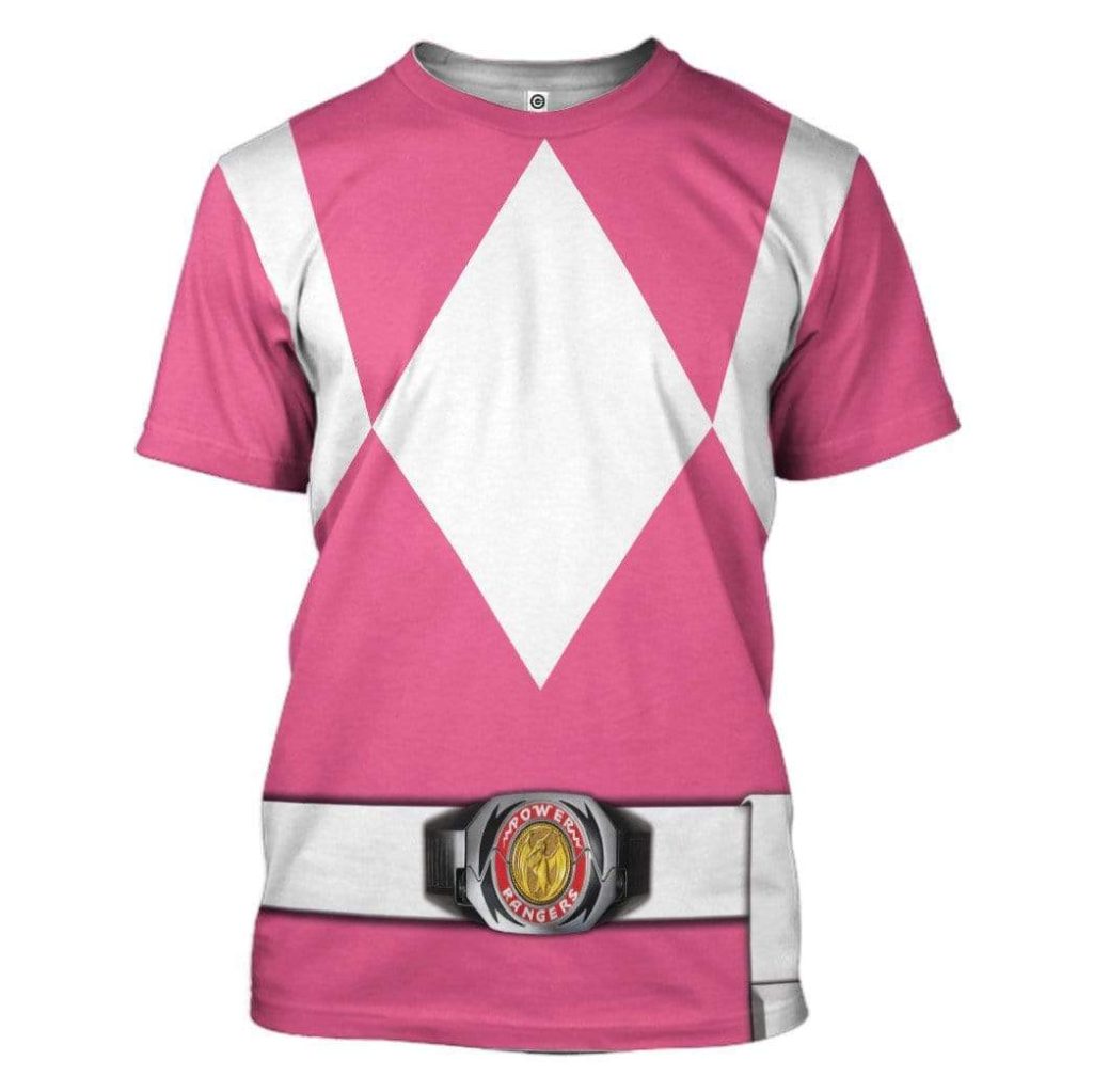 cosplay pink power ranger custom t shirts hoodies apparel h01025 3d custom fleece hoodies t shirt s 291972 - Power Rangers Mall
