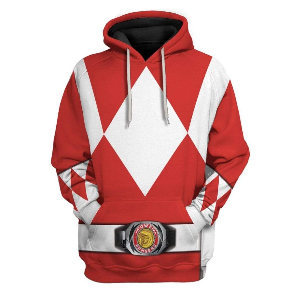 cosplay red power ranger custom t shirts hoodies apparel hd qm0102201 3d custom fleece hoodies hoodie s 428659 - Power Rangers Mall