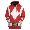 cosplay red power ranger custom t shirts hoodies apparel hd qm0102201 3d custom fleece hoodies zip hoodie s 164237 - Power Rangers Mall