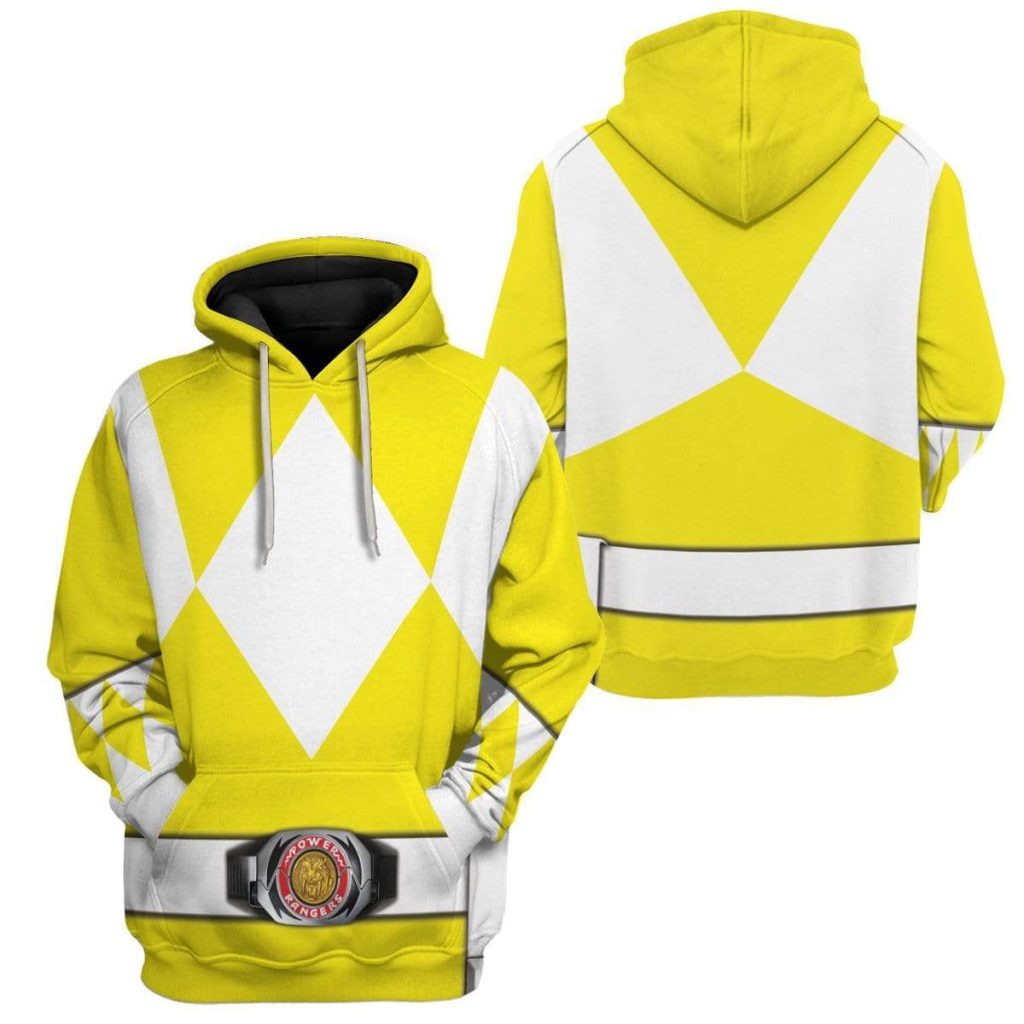 cosplay yellow power ranger custom t shirts hoodies apparel hd qm0102202 3d custom fleece hoodies 372293 - Power Rangers Mall