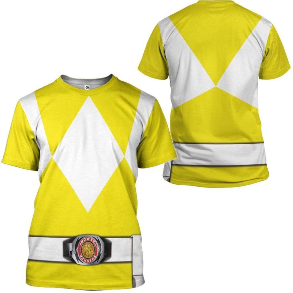 cosplay yellow power ranger custom t shirts hoodies apparel hd qm0102202 3d custom fleece hoodies 530009 - Power Rangers Mall