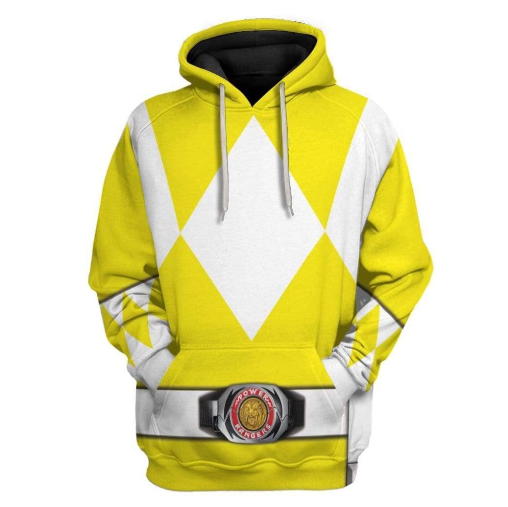 cosplay yellow power ranger custom t shirts hoodies apparel hd qm0102202 3d custom fleece hoodies hoodie s 740277 - Power Rangers Mall