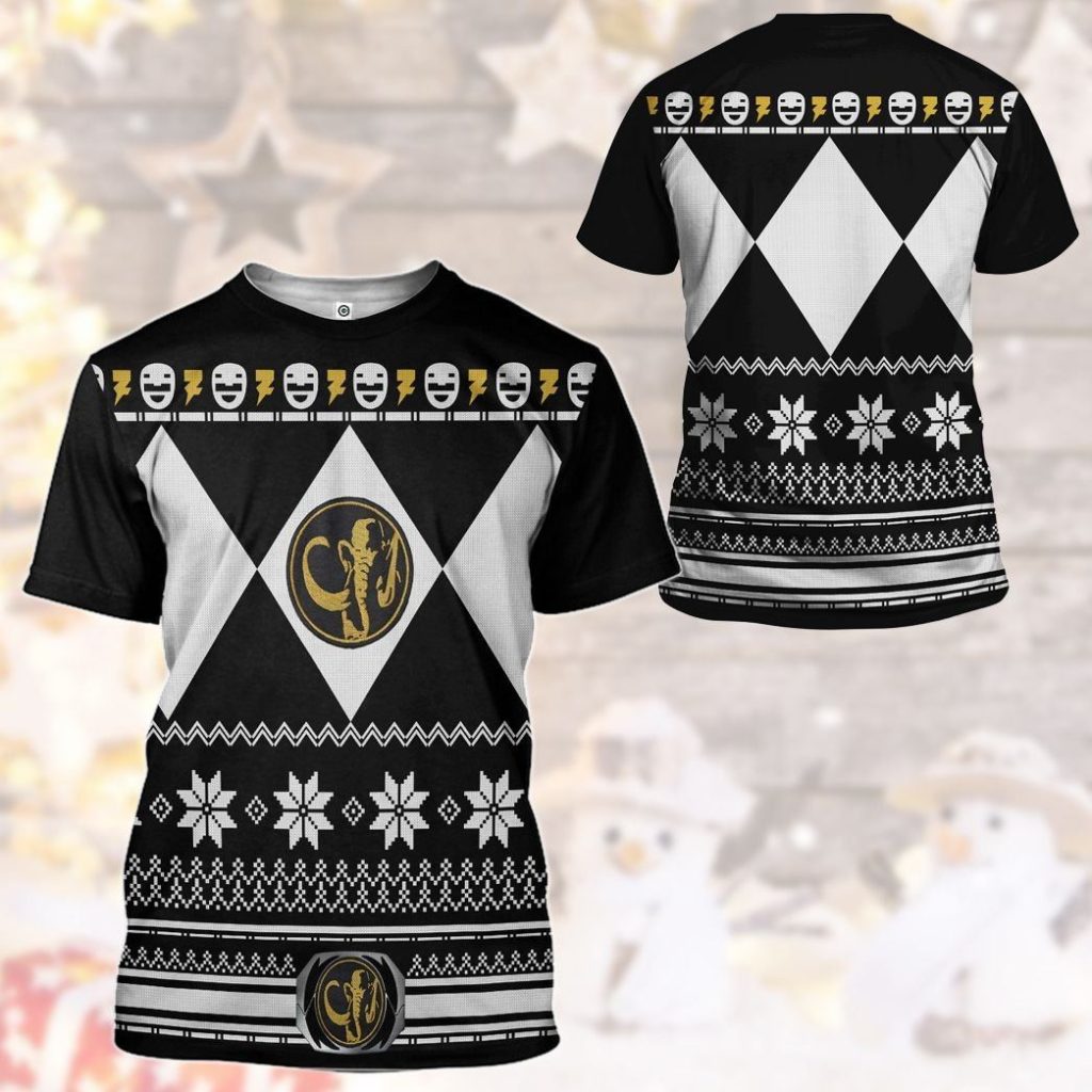 gearhuman 3d black power ranger custom tshirt hoodie apparel cw29108 3d apparel 311803 - Power Rangers Mall