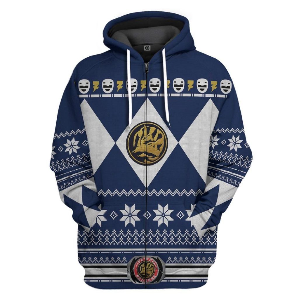 gearhuman 3d blue power ranger custom tshirt hoodie apparel cw29105 3d apparel zip hoodie s 581849 e9a0e837 8782 4cfd 8696 9b1cdcfda915 - Power Rangers Mall