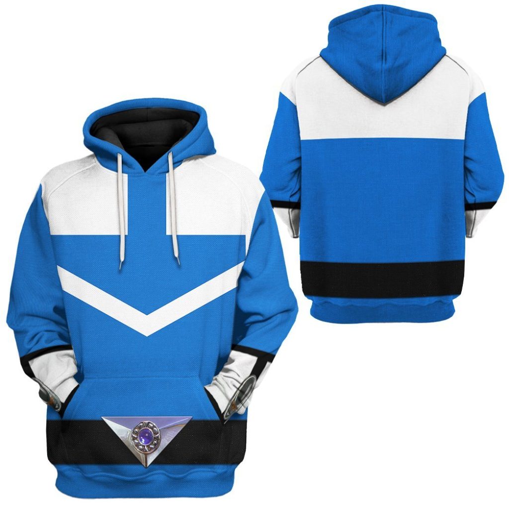 gearhuman 3d blue power rangers time force tshirt hoodie apparel gb15015 3d apparel 290499 - Power Rangers Mall