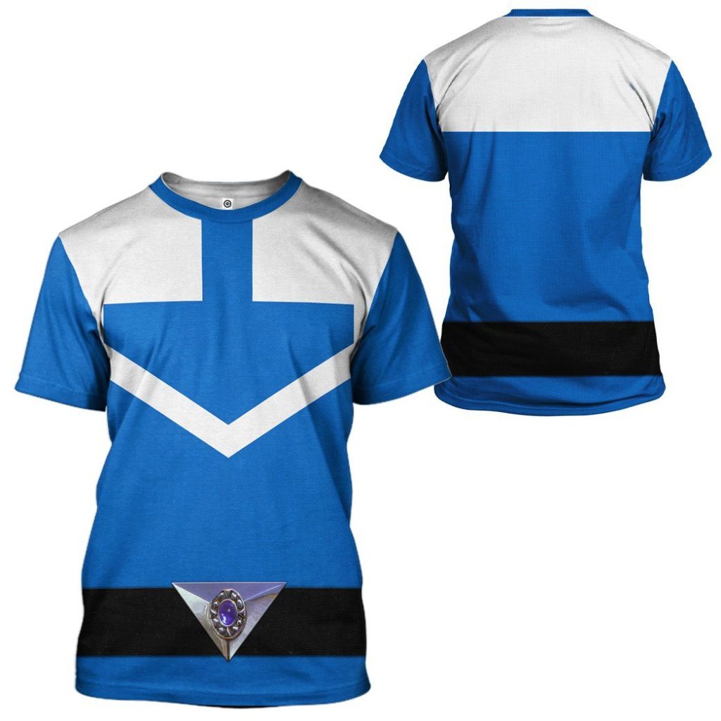 gearhuman 3d blue power rangers time force tshirt hoodie apparel gb15015 3d apparel 367356 - Power Rangers Mall
