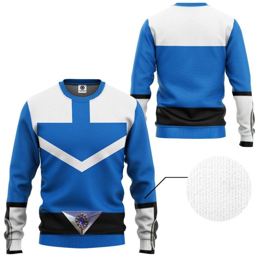 gearhuman 3d blue power rangers time force tshirt hoodie apparel gb15015 3d apparel 386539 - Power Rangers Mall