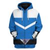 gearhuman 3d blue power rangers time force tshirt hoodie apparel gb15015 3d apparel zip hoodie s 572643 - Power Rangers Mall