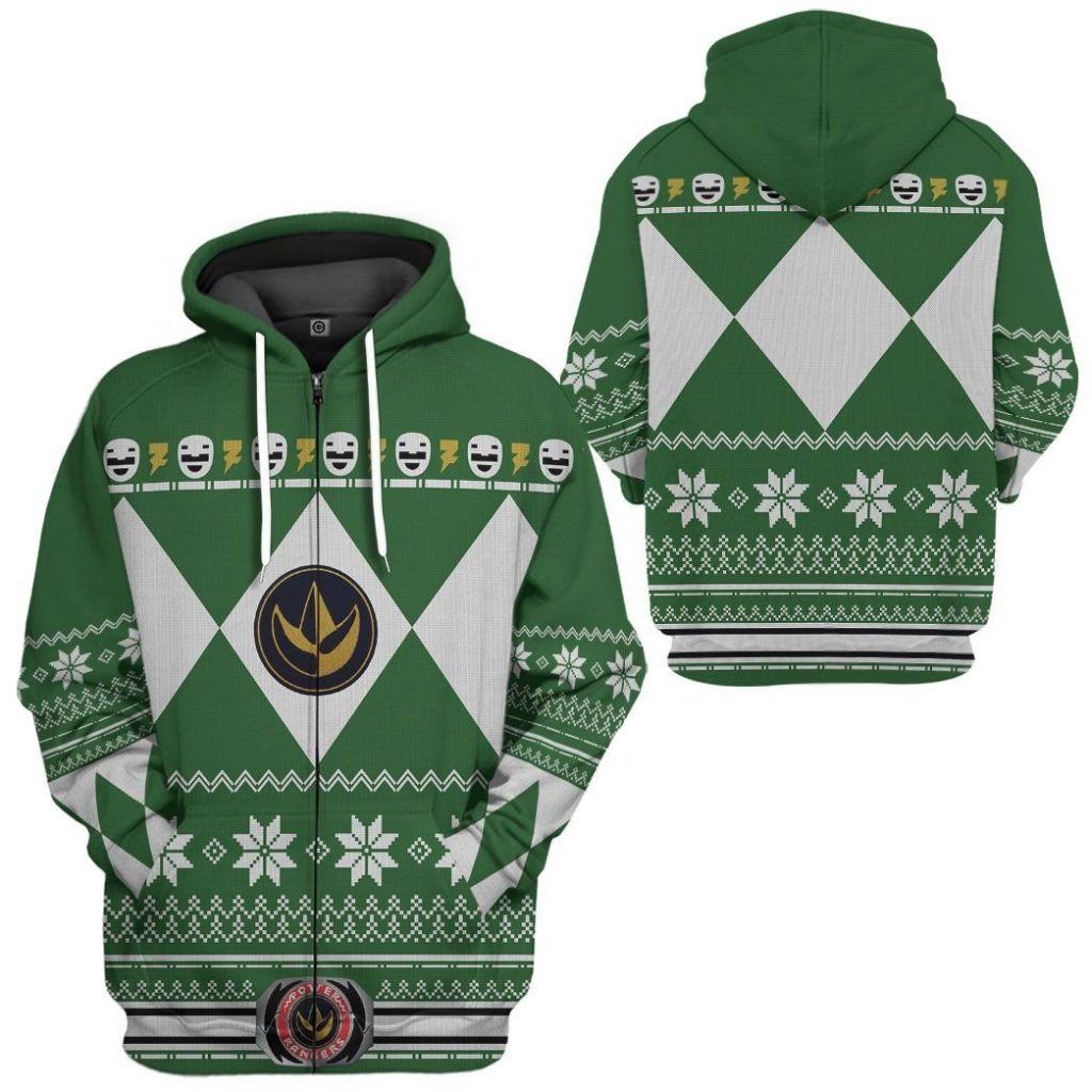 gearhuman 3d green power ranger custom tshirt hoodie apparel cw29104 3d apparel 188308 fec83c6c 9f27 4c73 b5f5 097c045e7429 - Power Rangers Mall