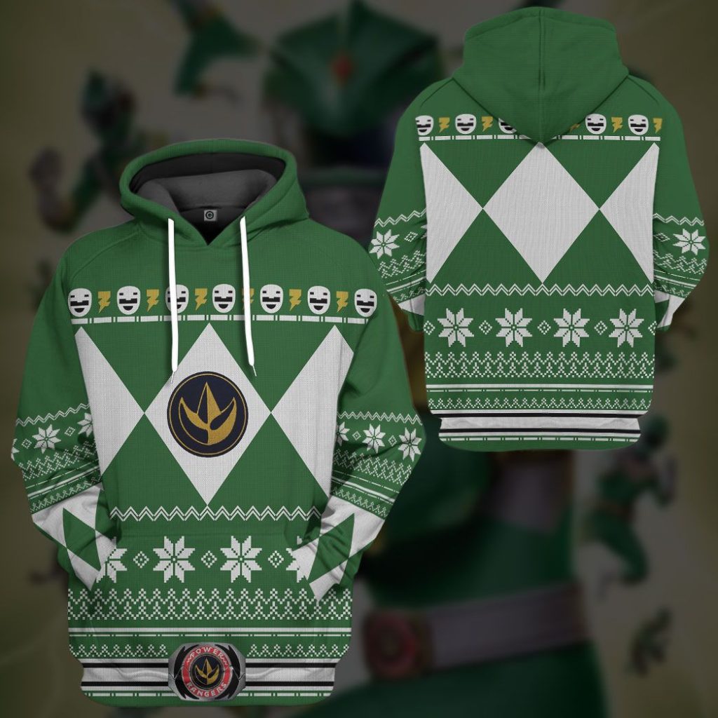 gearhuman 3d green power ranger custom tshirt hoodie apparel cw29104 3d apparel 716080 e76db731 8d4b 4412 8c14 571996365741 - Power Rangers Mall