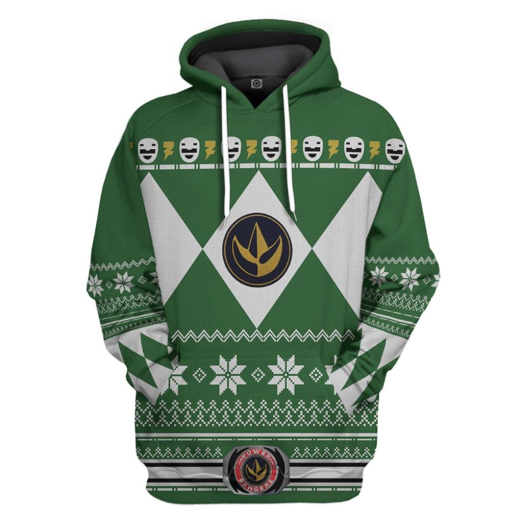gearhuman 3d green power ranger custom tshirt hoodie apparel cw29104 3d apparel hoodie s 342645 f7d36572 5e97 4c53 9f9a 75fe7d0de22f - Power Rangers Mall
