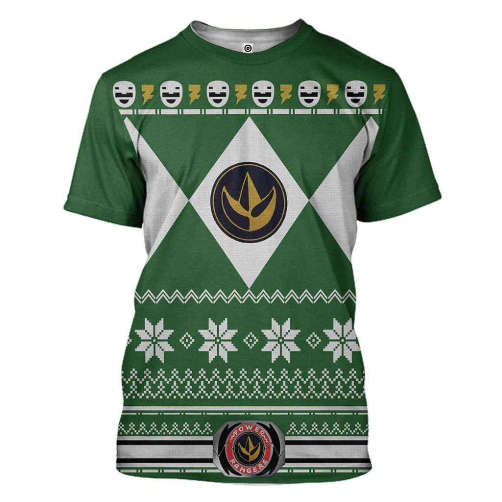 gearhuman 3d green power ranger custom tshirt hoodie apparel cw29104 3d apparel t shirt s 815547 af64abe0 0a61 4fff 8a06 d767089556b0 - Power Rangers Mall