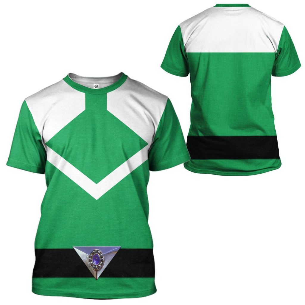 gearhuman 3d green power rangers time force tshirt hoodie apparel gb15019 3d apparel 798716 - Power Rangers Mall