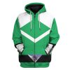 gearhuman 3d green power rangers time force tshirt hoodie apparel gb15019 3d apparel zip hoodie s 738691 - Power Rangers Mall