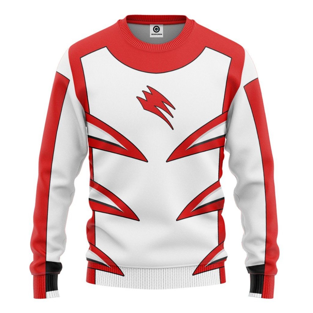 gearhuman 3d jungle fury red master mode power ranger tshirt hoodie apparel gb190119 3d apparel long sleeve s 159210 - Power Rangers Mall