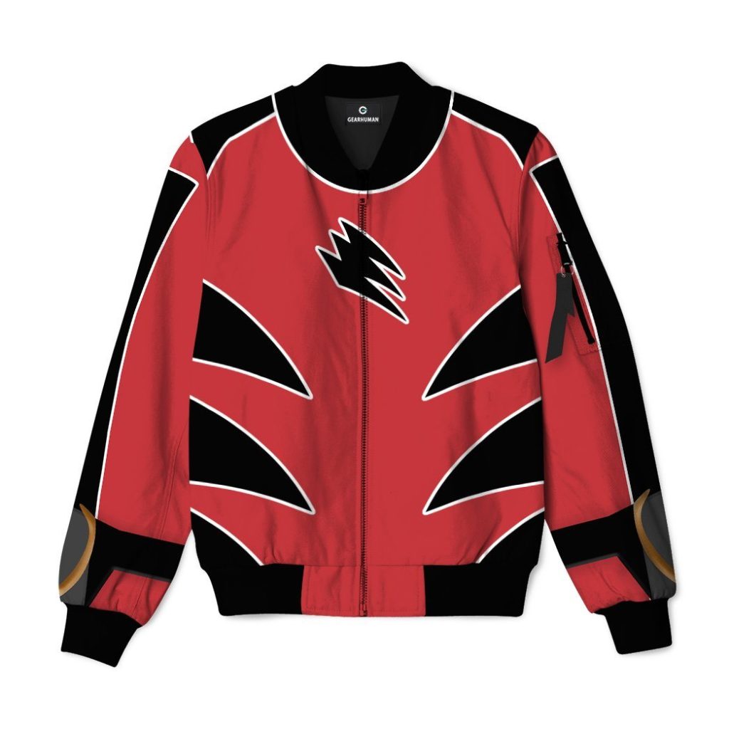 gearhuman 3d jungle fury red power ranger bommber gb19019 bomber jacket bomber s 149951 - Power Rangers Mall