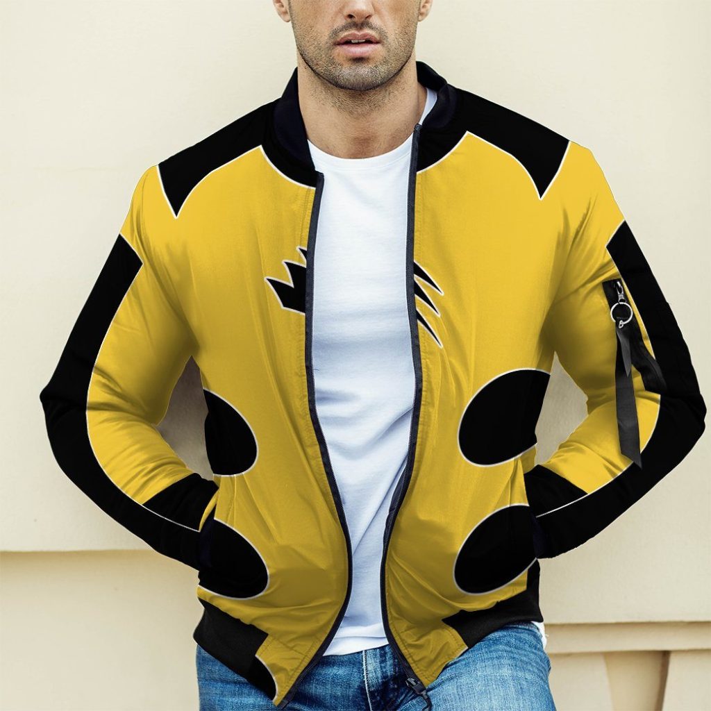 gearhuman 3d jungle fury yellow power ranger bomber gb190110 bomber 316646 - Power Rangers Mall
