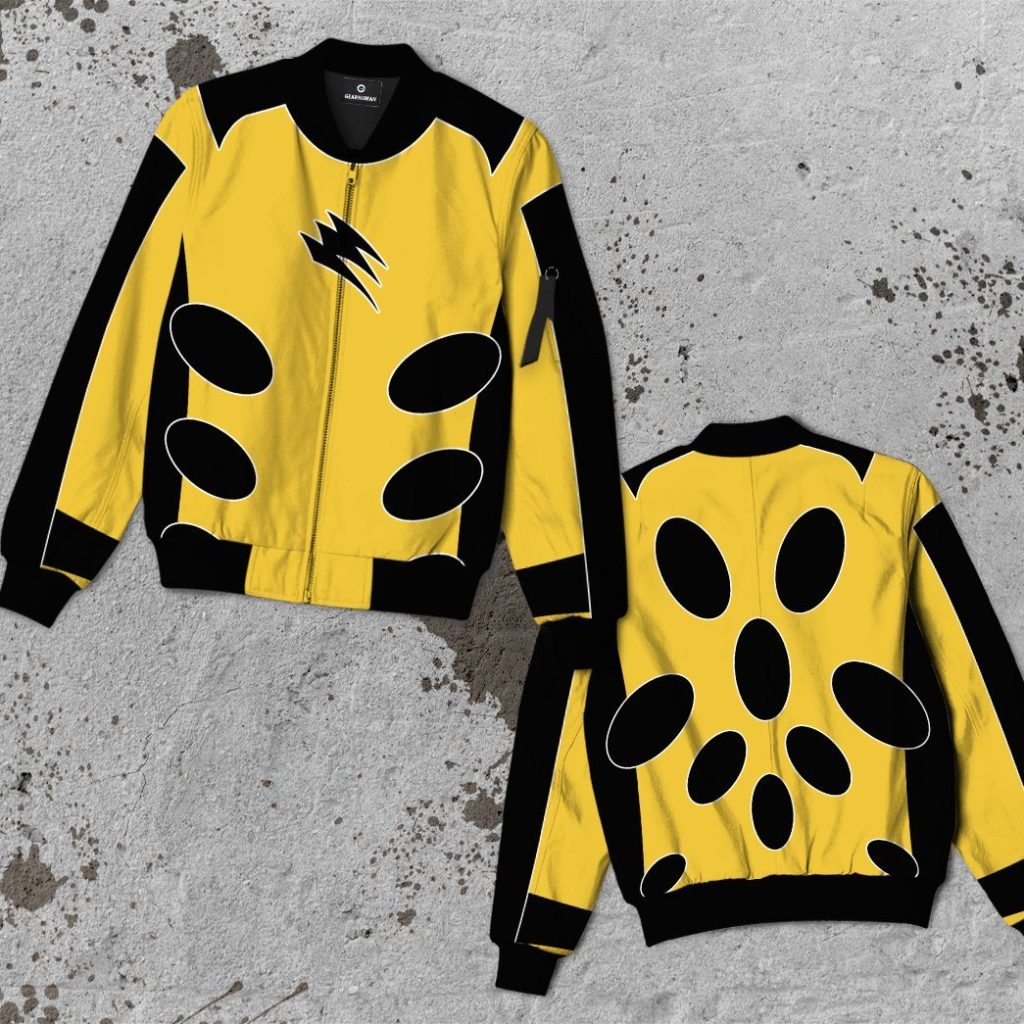 gearhuman 3d jungle fury yellow power ranger bomber gb190110 bomber 463802 - Power Rangers Mall