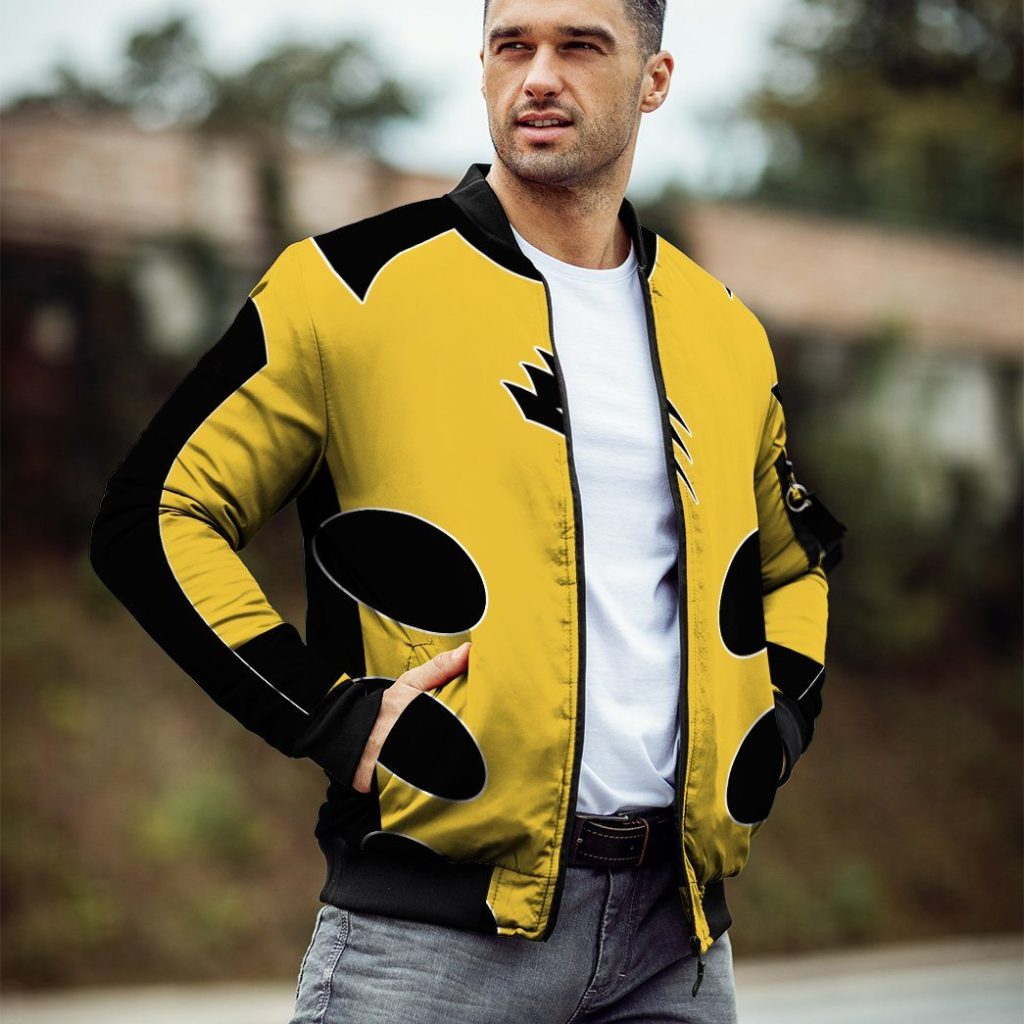 gearhuman 3d jungle fury yellow power ranger bomber gb190110 bomber 599290 - Power Rangers Mall