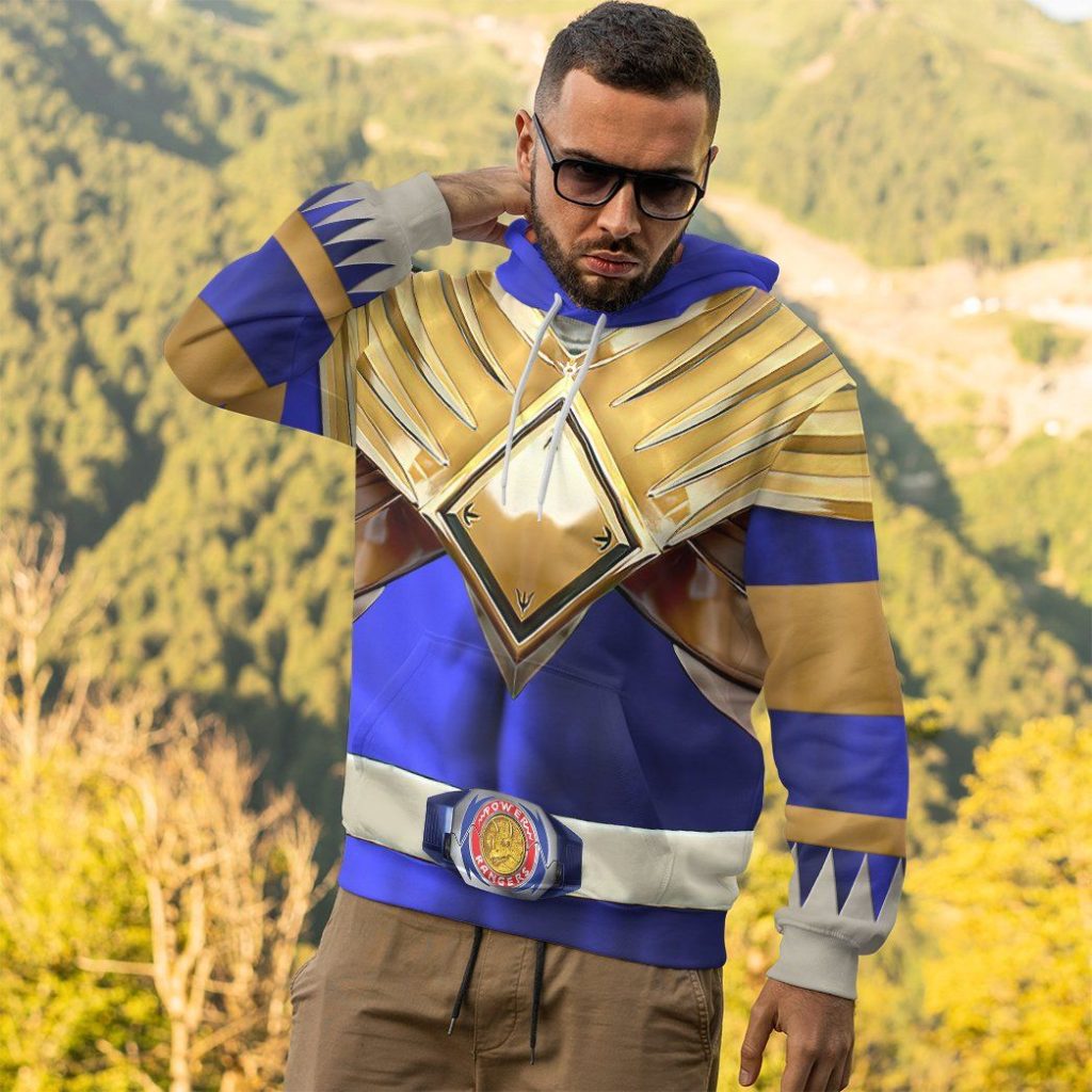 gearhuman 3d mighty morphin blue 2 power rangers custom hoodie apparel gn01103 3d apparel 816726 - Power Rangers Mall