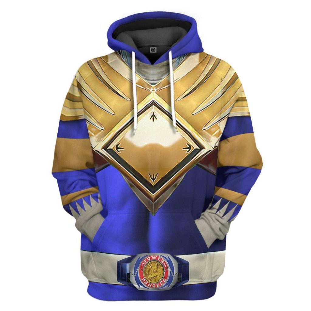 gearhuman 3d mighty morphin blue 2 power rangers custom hoodie apparel gn01103 3d apparel hoodie s 621853 - Power Rangers Mall
