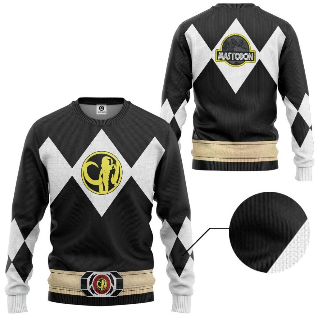 gearhuman 3d mighty morphin power ranger black tshirt hoodie apparel gk190113 3d apparel 407687 - Power Rangers Mall