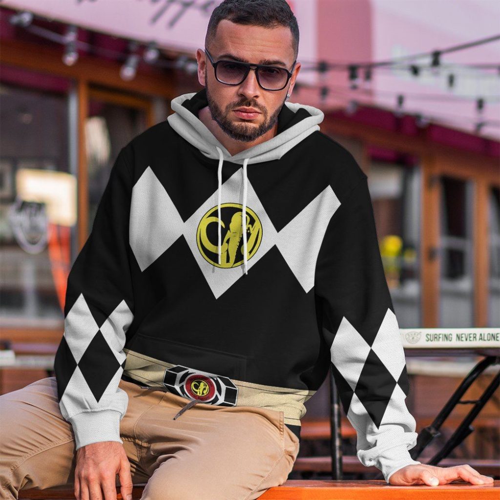 gearhuman 3d mighty morphin power ranger black tshirt hoodie apparel gk190113 3d apparel 438094 - Power Rangers Mall