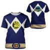 gearhuman 3d mighty morphin power ranger blue tshirt hoodie apparel gk190115 3d apparel 864490 - Power Rangers Mall