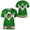 gearhuman 3d mighty morphin power ranger green tshirt hoodie apparel gk190112 3d apparel 778818 - Power Rangers Mall