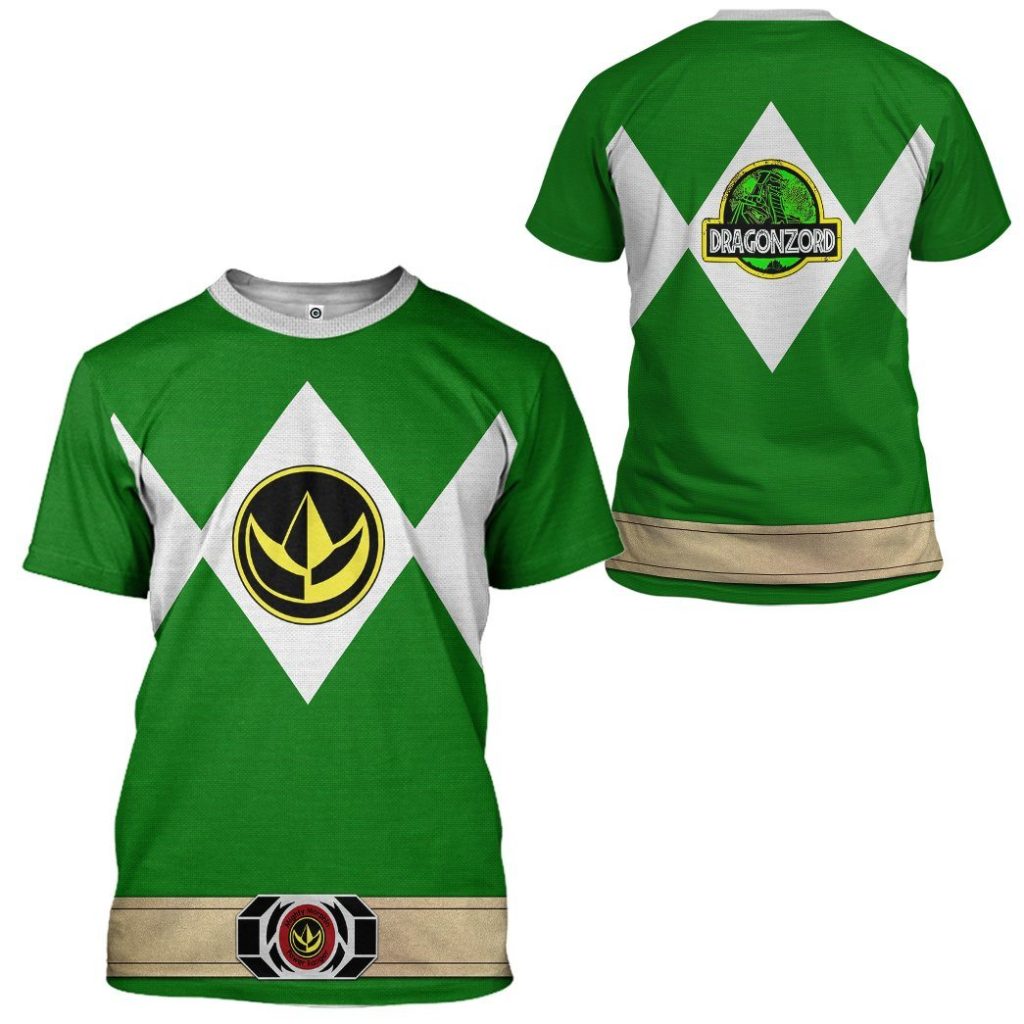 gearhuman 3d mighty morphin power ranger green tshirt hoodie apparel gk190112 3d apparel 778818 - Power Rangers Mall